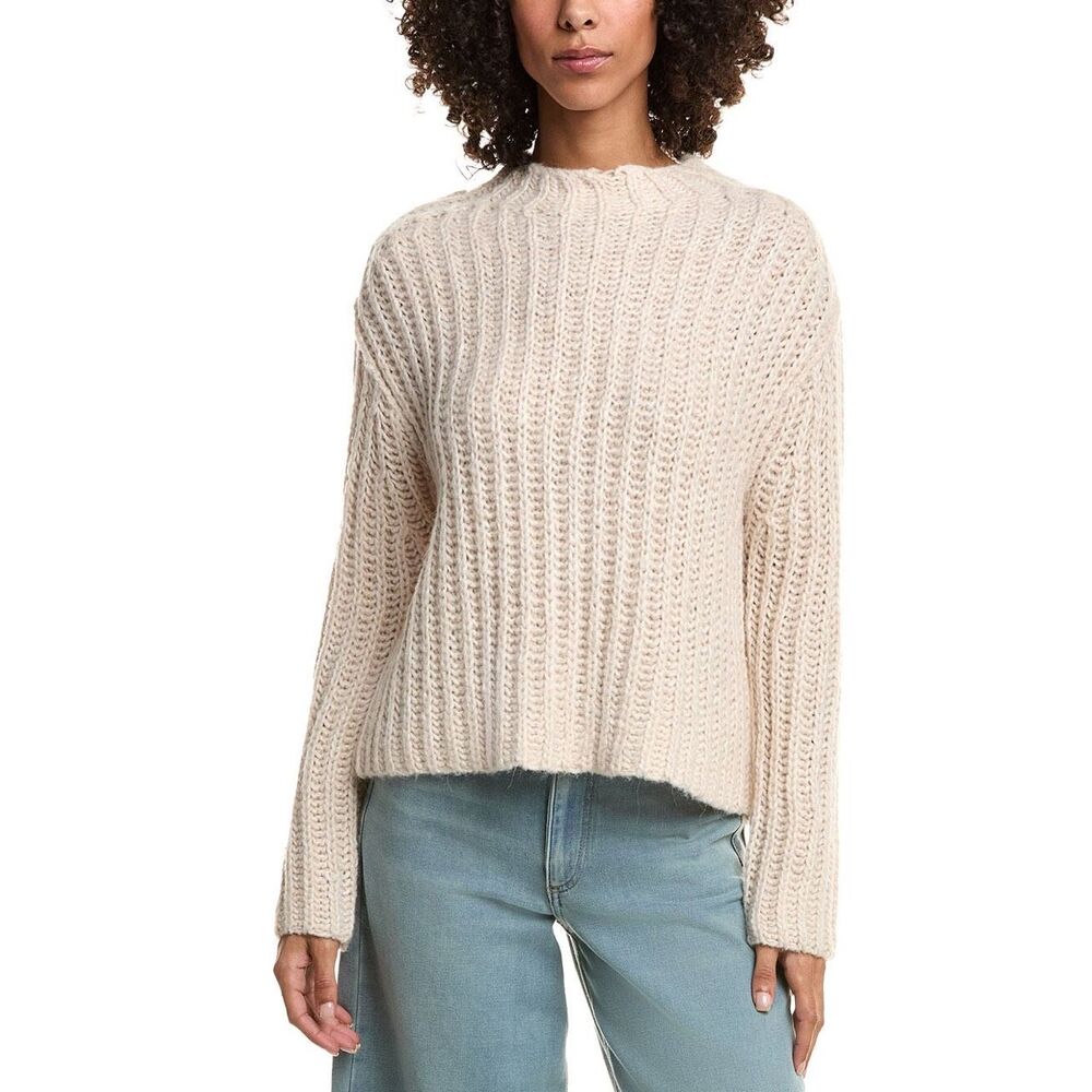 Industry Grey Knit Alpaca Blend Women’s Sweater Sz S NWT
